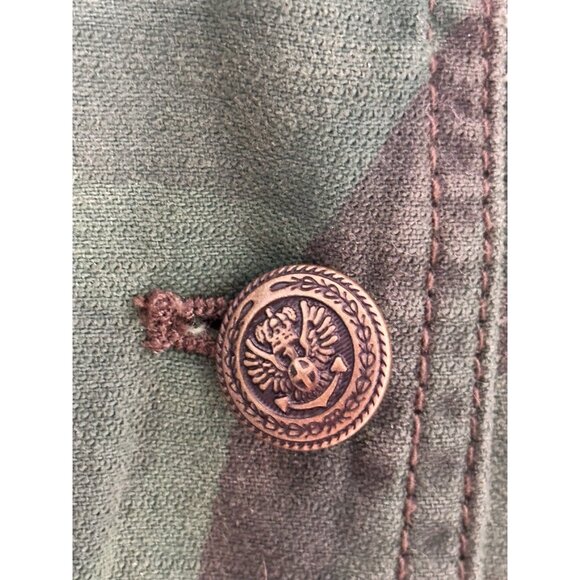 Free People Jacket Size L Camo Slouchy Military Oversized Dolman Sleeve Green - Picture 7 of 9